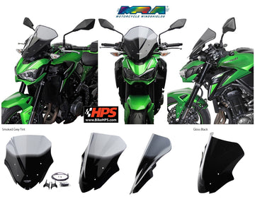 MRA Naked Double Bubble Racing Windscreen for Kawasaki Z900